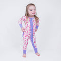 Bamboo Baby Convertible Ruffle Zipper Pajama Let's Go Girls