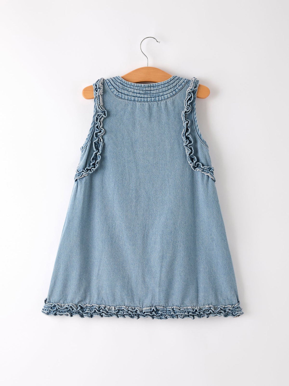 Summer Girls Sleeveless Ruffle Dress