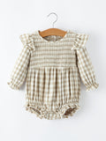Mommy & Me Fall Plaid Dresses & Baby Bubble