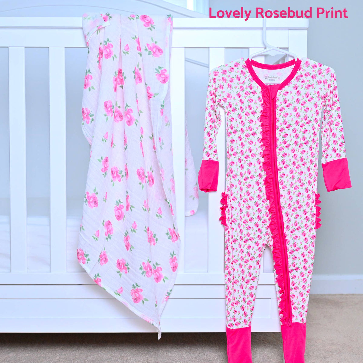 Bamboo Baby Convertible Ruffle Zipper Pajama Buds & Blooms