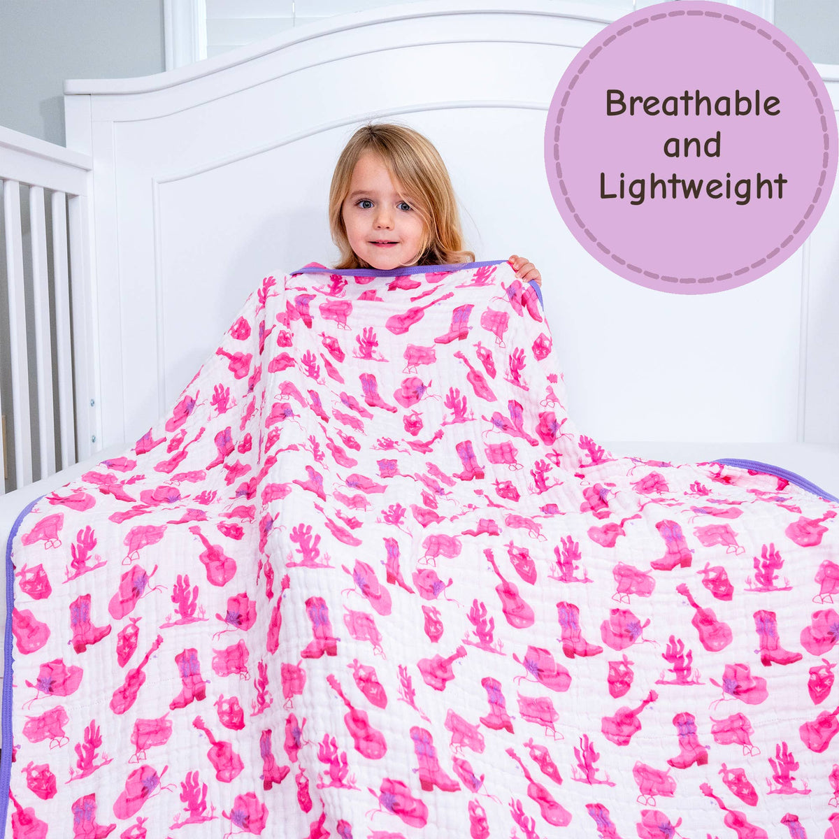 Muslin Quilt Baby & Kids Blanket Let's Go Girls