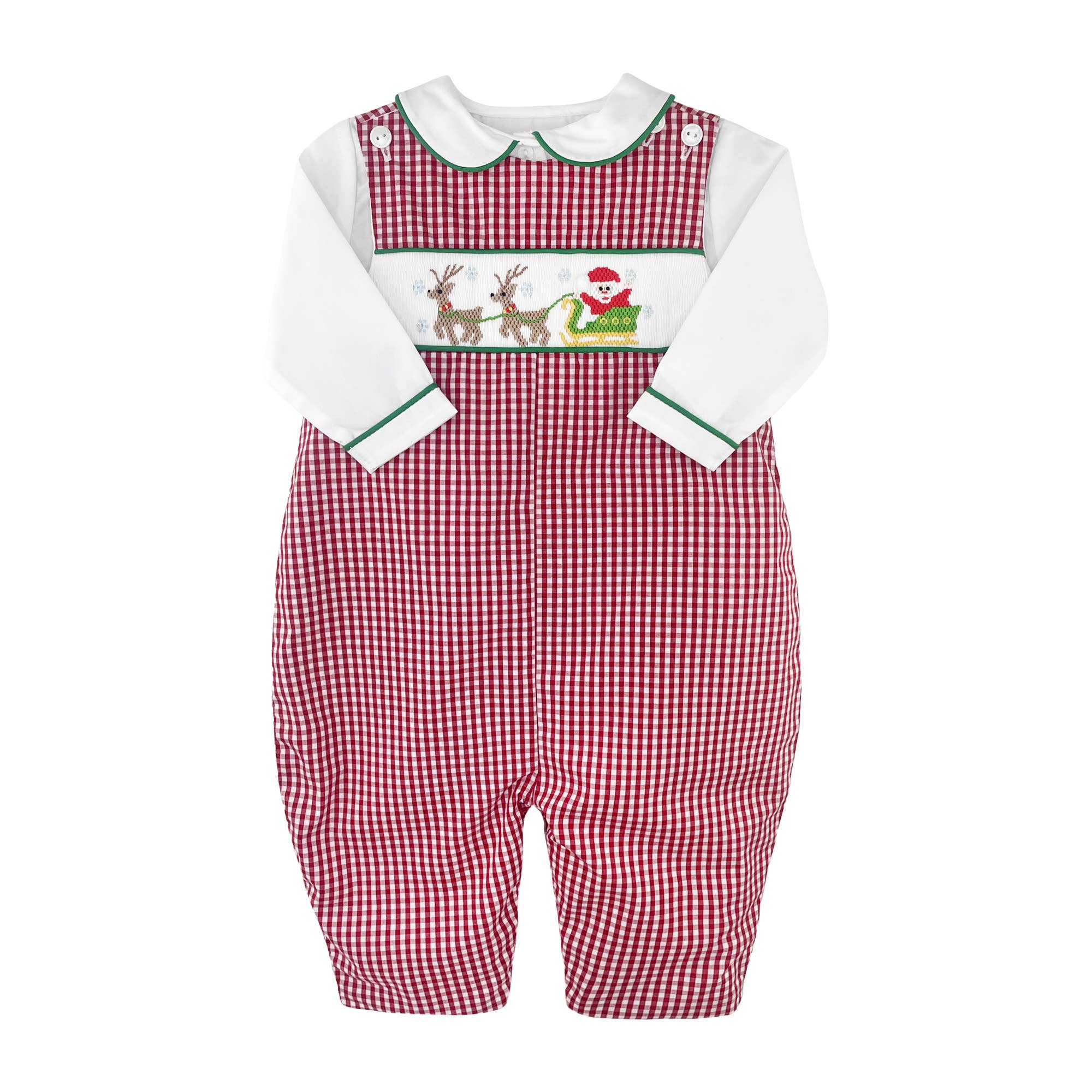 Christmas Longall with Hand Picture Smocking