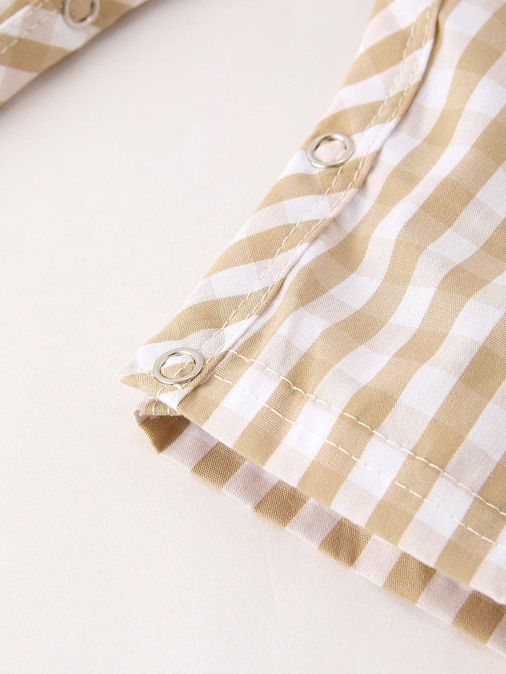 Fall Thanksgiving Apricot Plaid Chick Embroidery Smocking Baby Boys JonJon