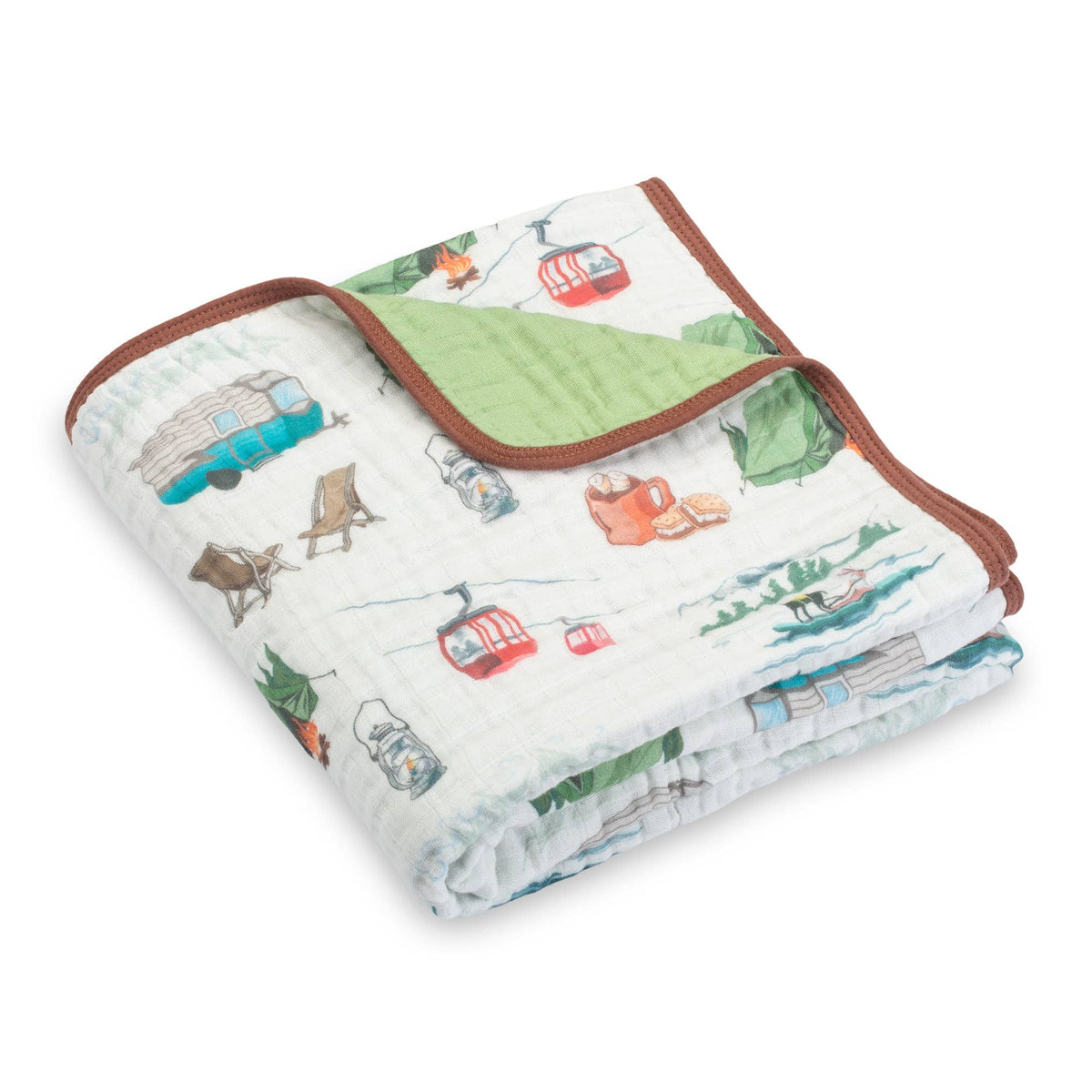 Muslin Quilt Baby & Kids Blanket Campfire Crew