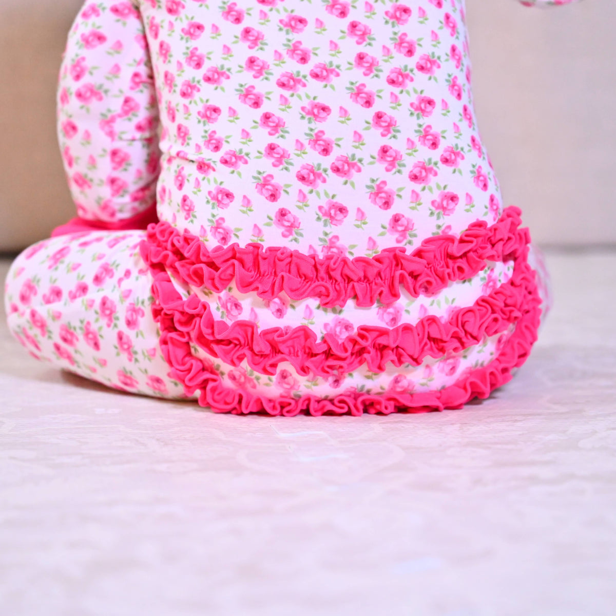 Bamboo Baby Convertible Ruffle Zipper Pajama Buds & Blooms