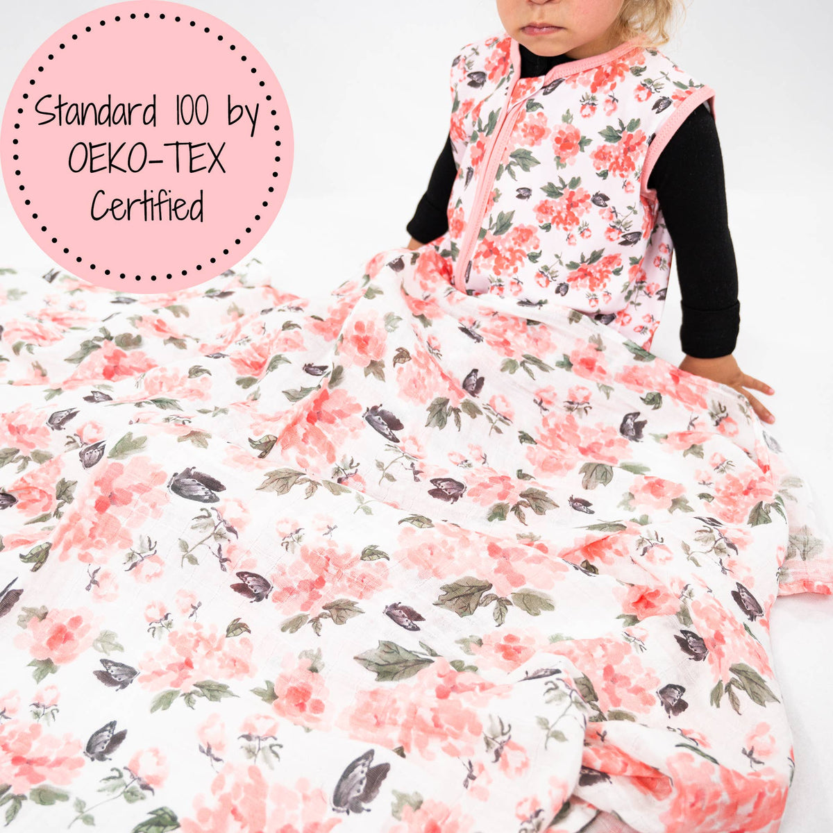Muslin Quilt Baby & Kids Blanket Pretty in Peony