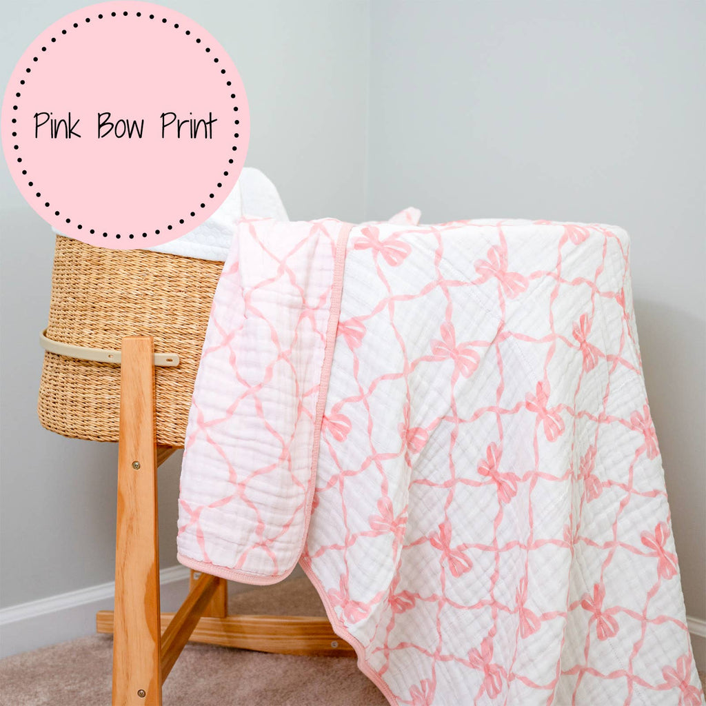 Muslin Quilt Baby & Kids Blanket Beautiful Bows