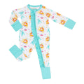 Bamboo Baby Convertible Ruffle Zipper Pajama Glass Slipper